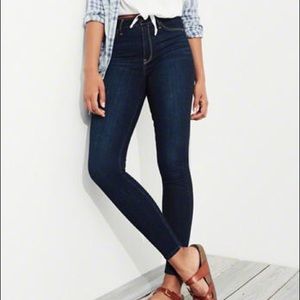 Hollister High waisted dark denim jeans